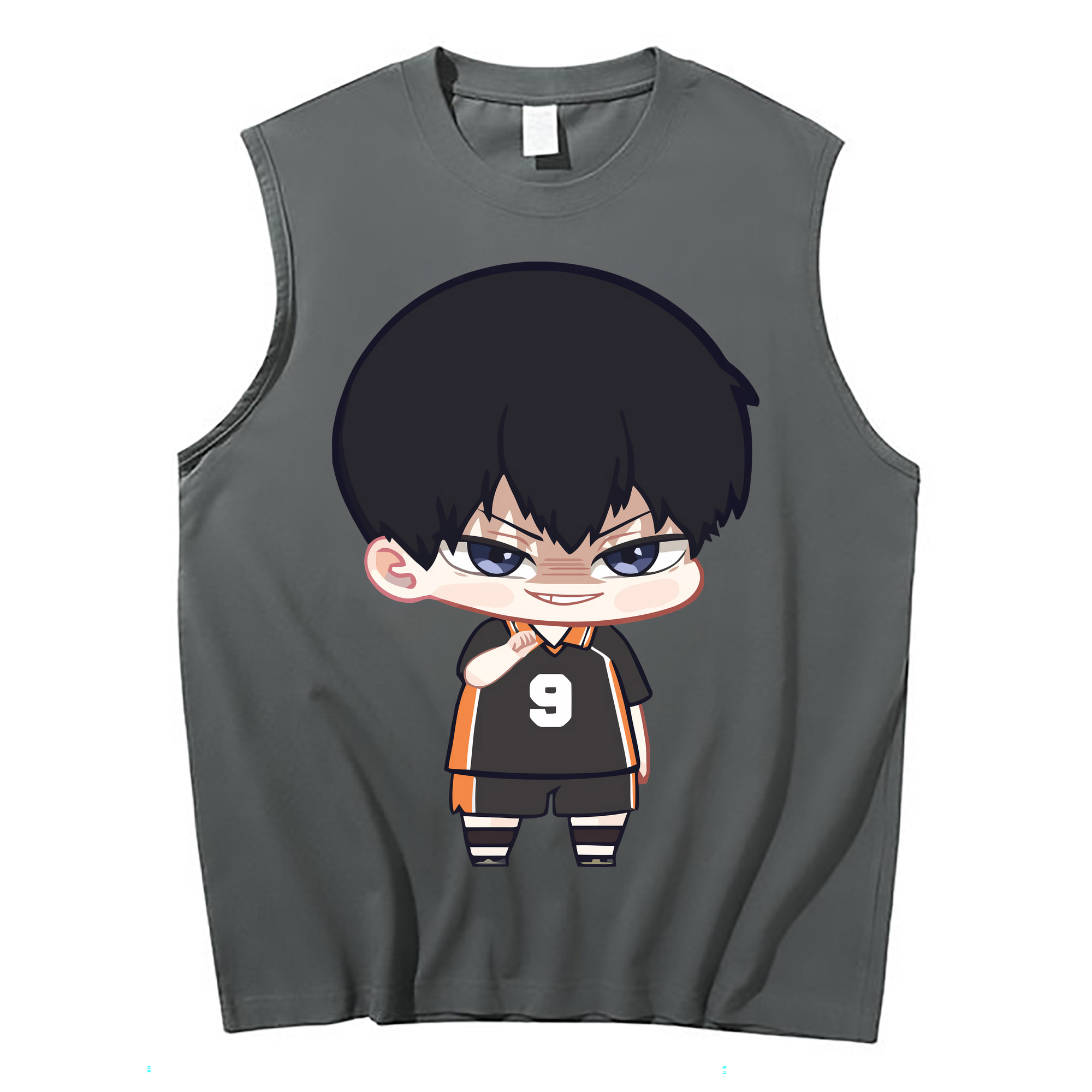 （画像用） ハイキュー!! Haikyu!! コットン100％タンクトップ（フロントプリント）